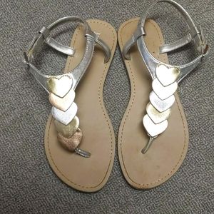 Girls size 1 Sandals with Hearts
